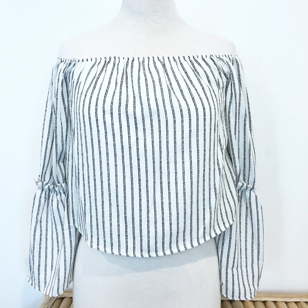Altar'd State Off Shoulder Ruffle Top Blouse - Picture 3 of 8